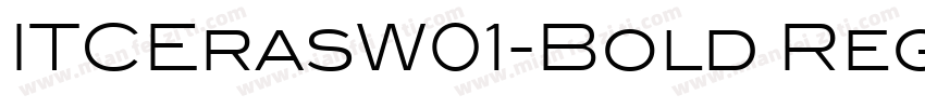 ITCErasW01-Bold Regu字体转换